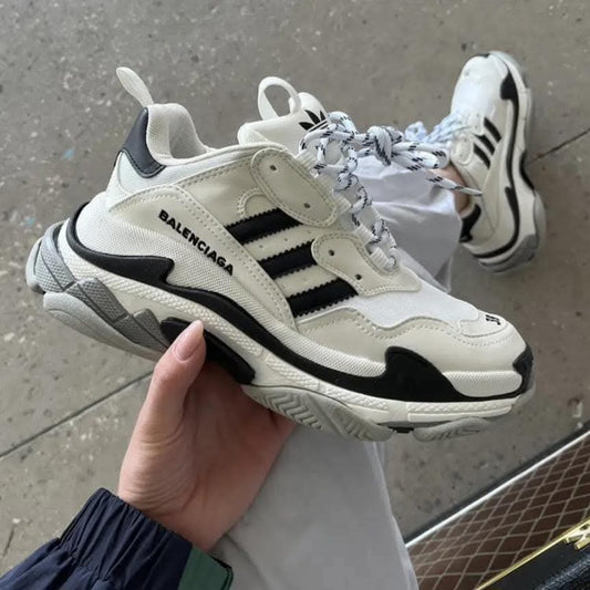 Balenciaga Triple S adidas White & Black