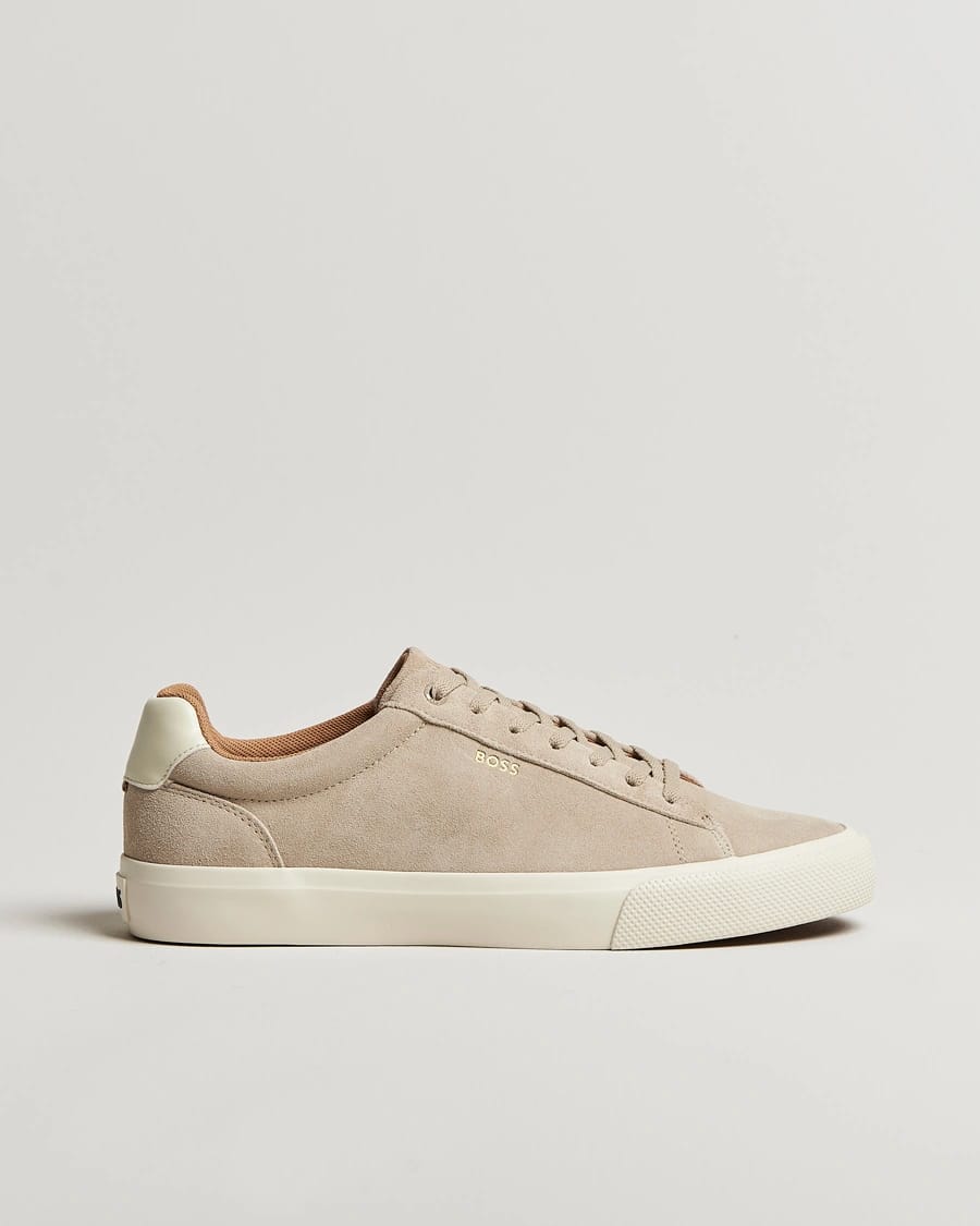 Boss Aiden Suede Sneaker Light Beige