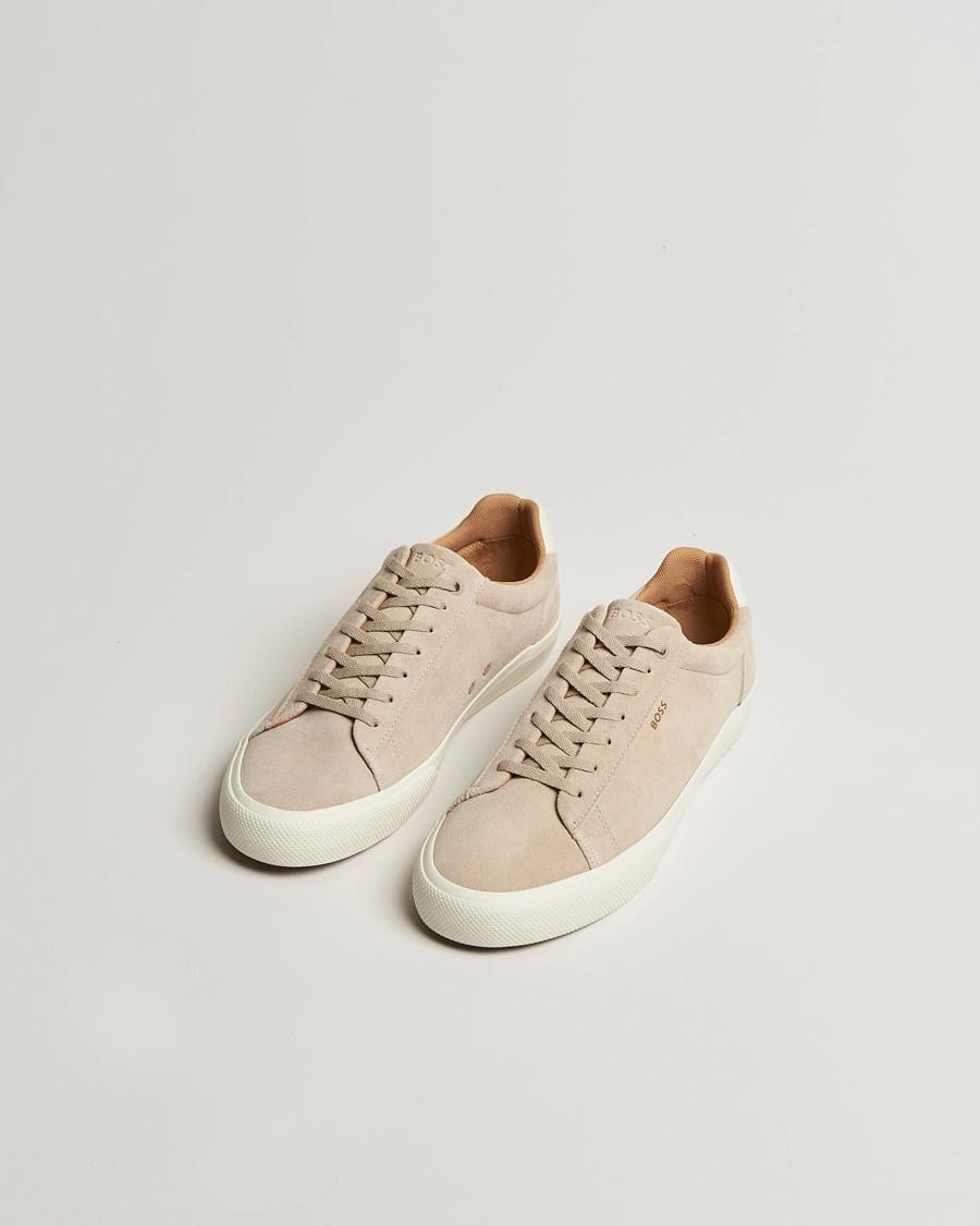 Boss Aiden Suede Sneaker Light Beige