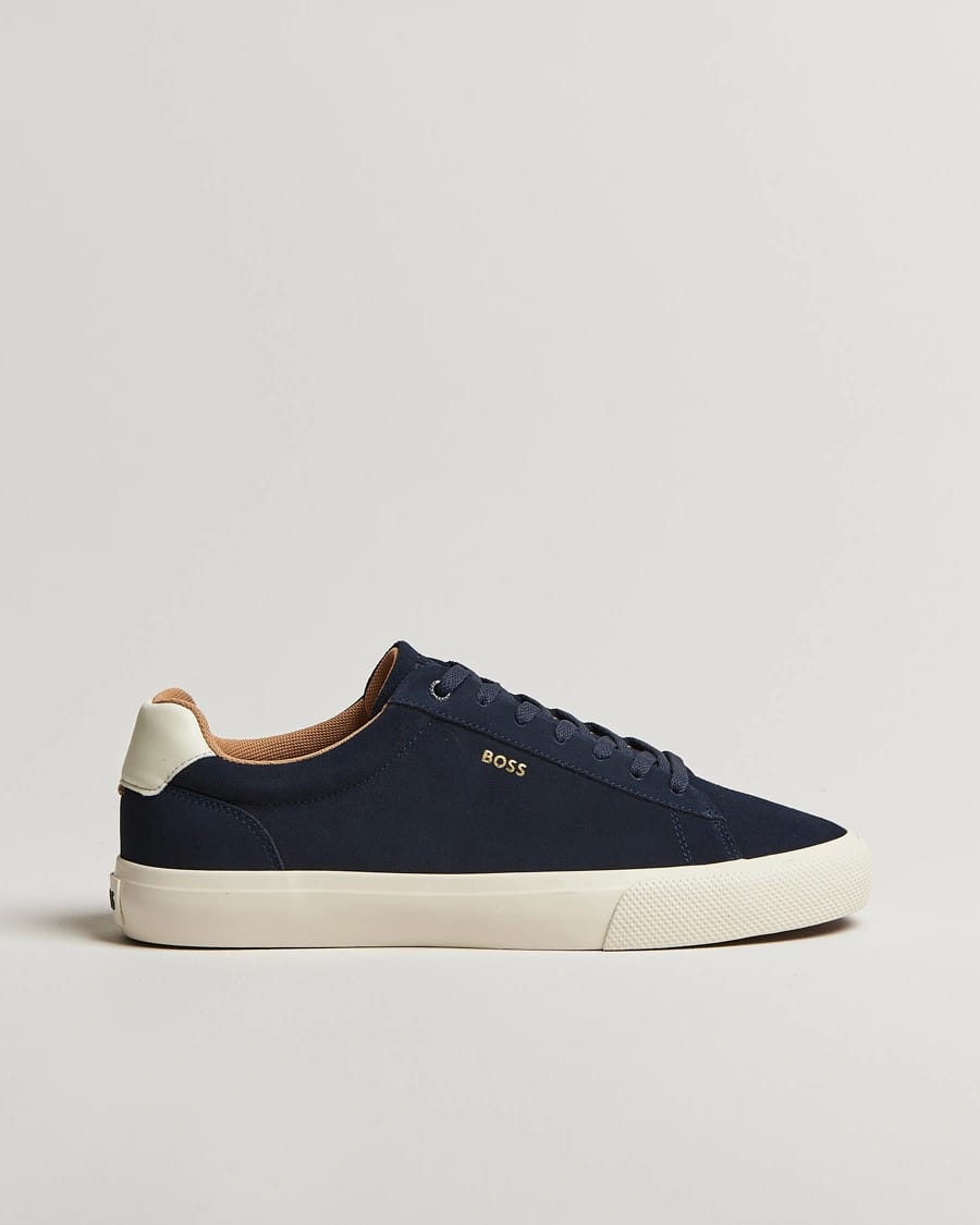 Boss Aiden Suede Sneaker Navy