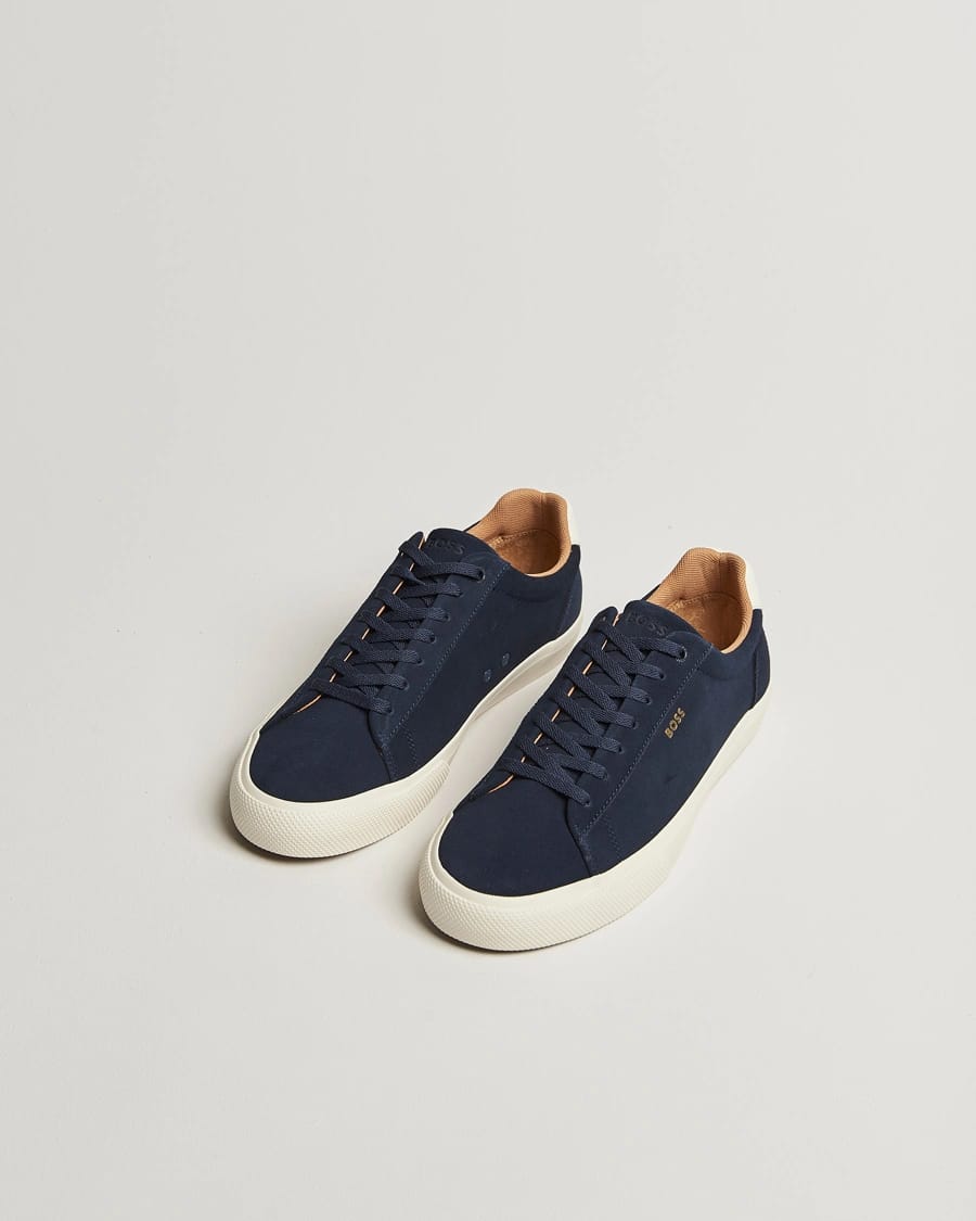 Boss Aiden Suede Sneaker Navy