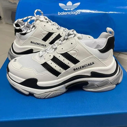 Balenciaga Triple S adidas White & Black‏