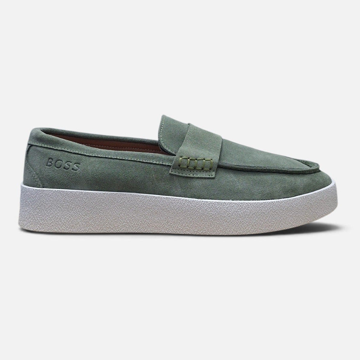Boss Suede Loafers Mint Green