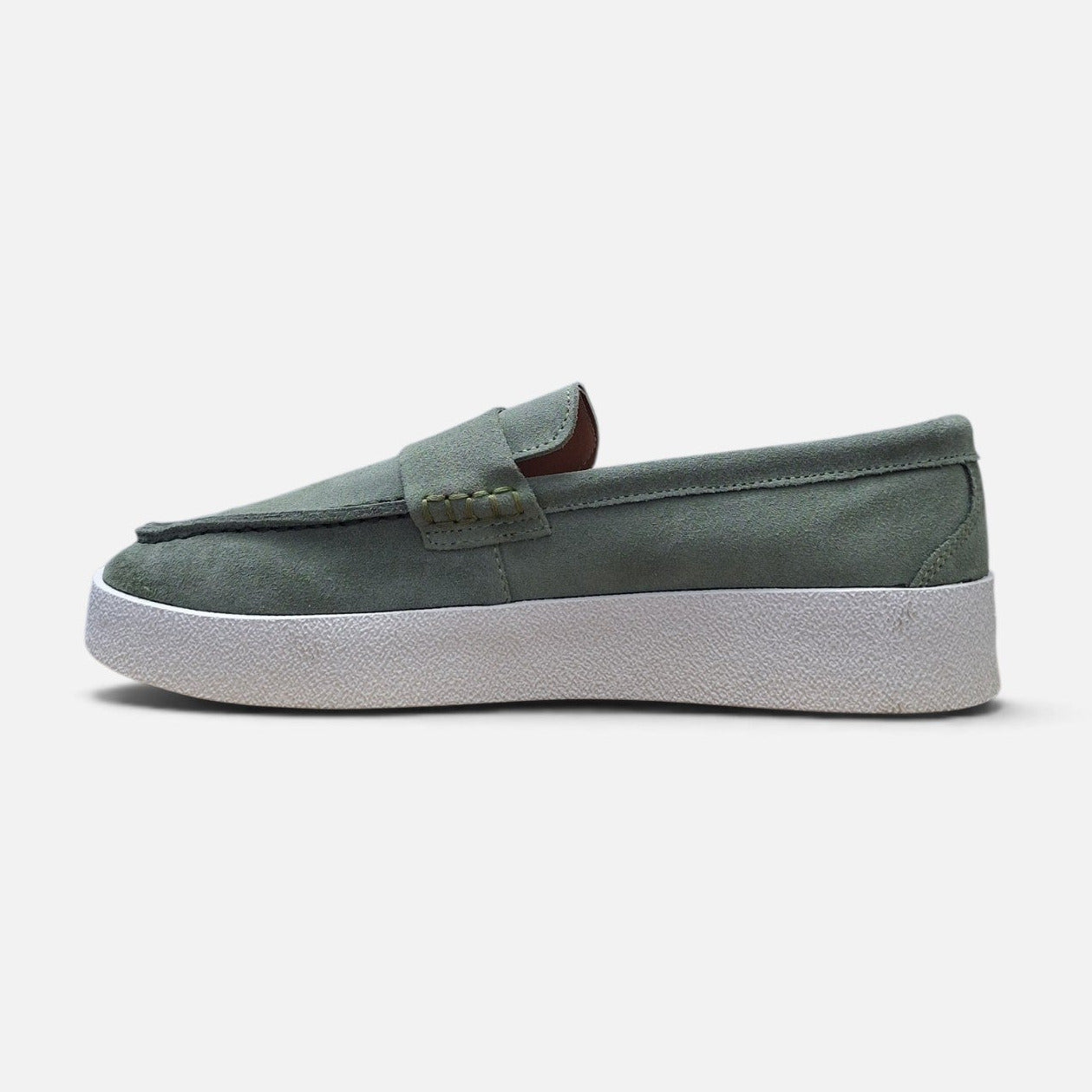 Boss Suede Loafers Mint Green
