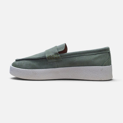 Boss Suede Loafers Mint Green