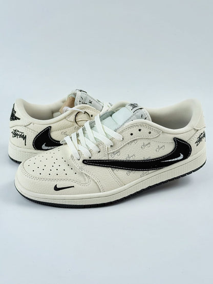Travis Scott x Nike Air Jordan 1 Low x Stussy  - Beige