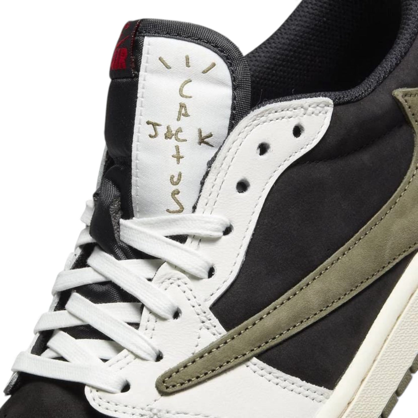 Nike Jordan 1 OG Low x Travis Scott Olive - Black