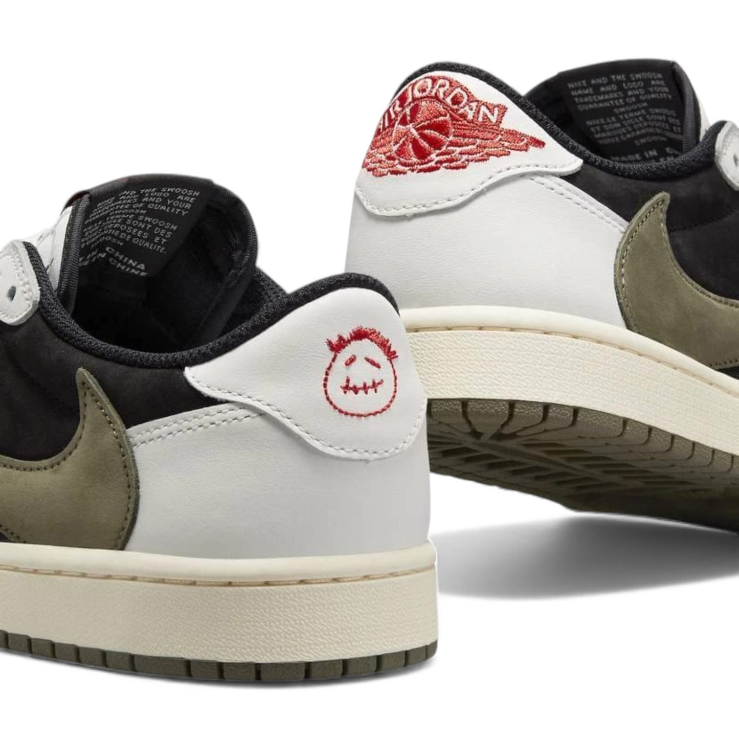 Nike Jordan 1 OG Low x Travis Scott Olive - Black