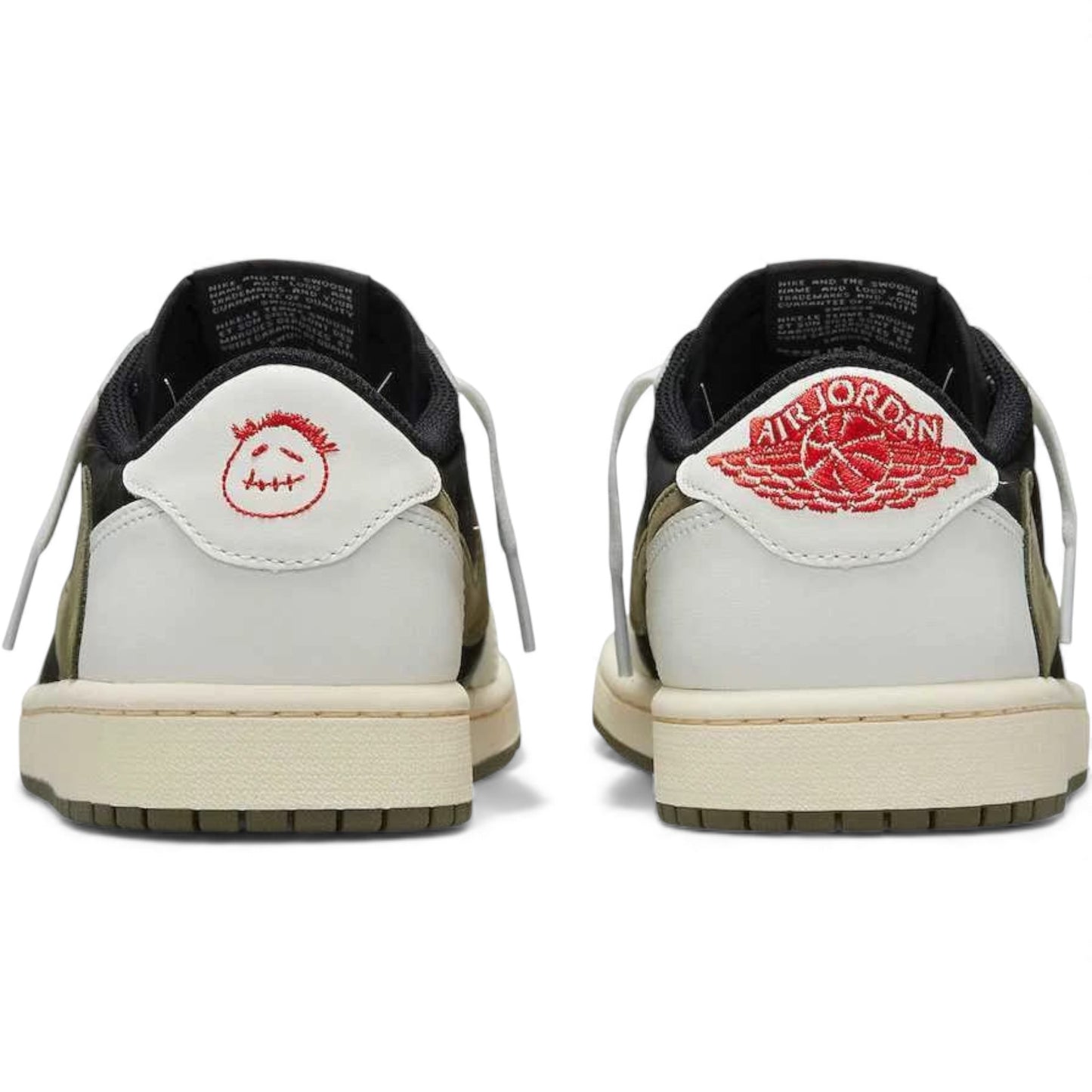 Nike Jordan 1 OG Low x Travis Scott Olive - Black