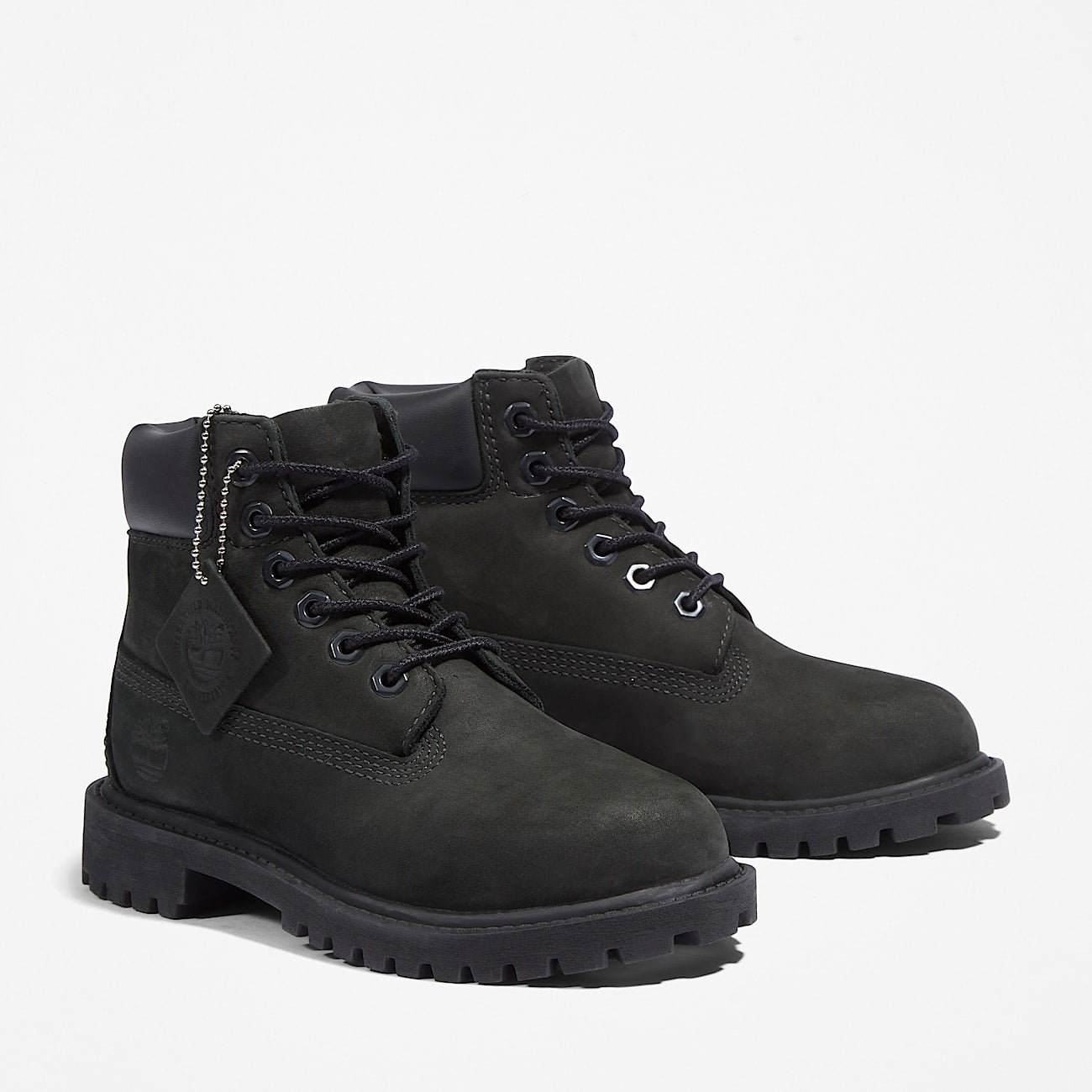 Timberland Black 6 Inch Boots -Black