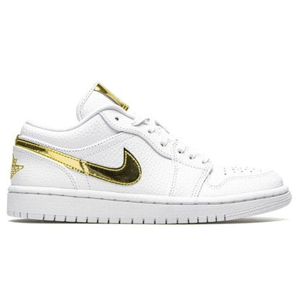 Air Jordan 1 Low SE White Metallic Gold