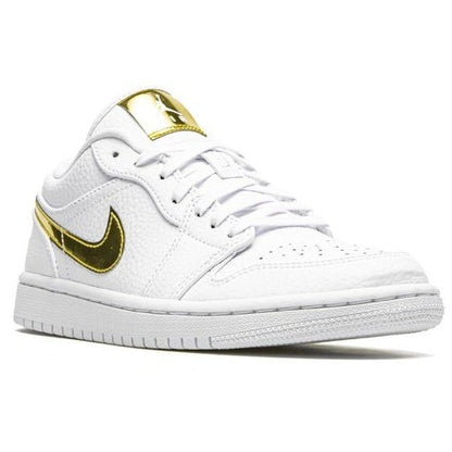 Air Jordan 1 Low SE White Metallic Gold