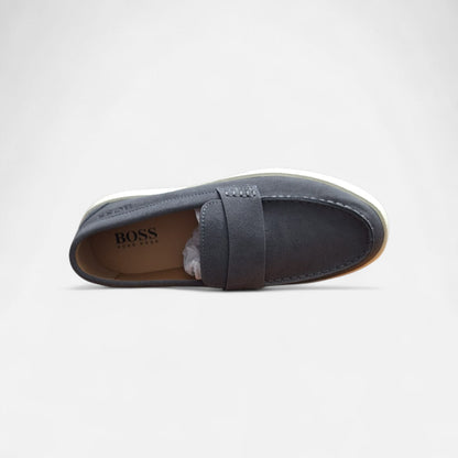 Boss Suede Loafers Dark Gray