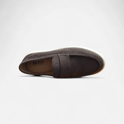 Boss Suede Loafers Coffee