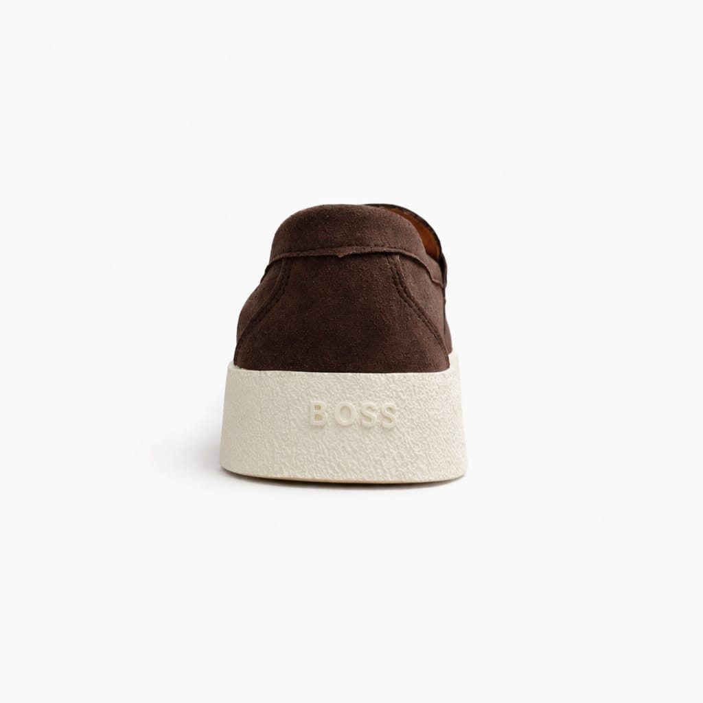 Boss Suede Loafers Coffee