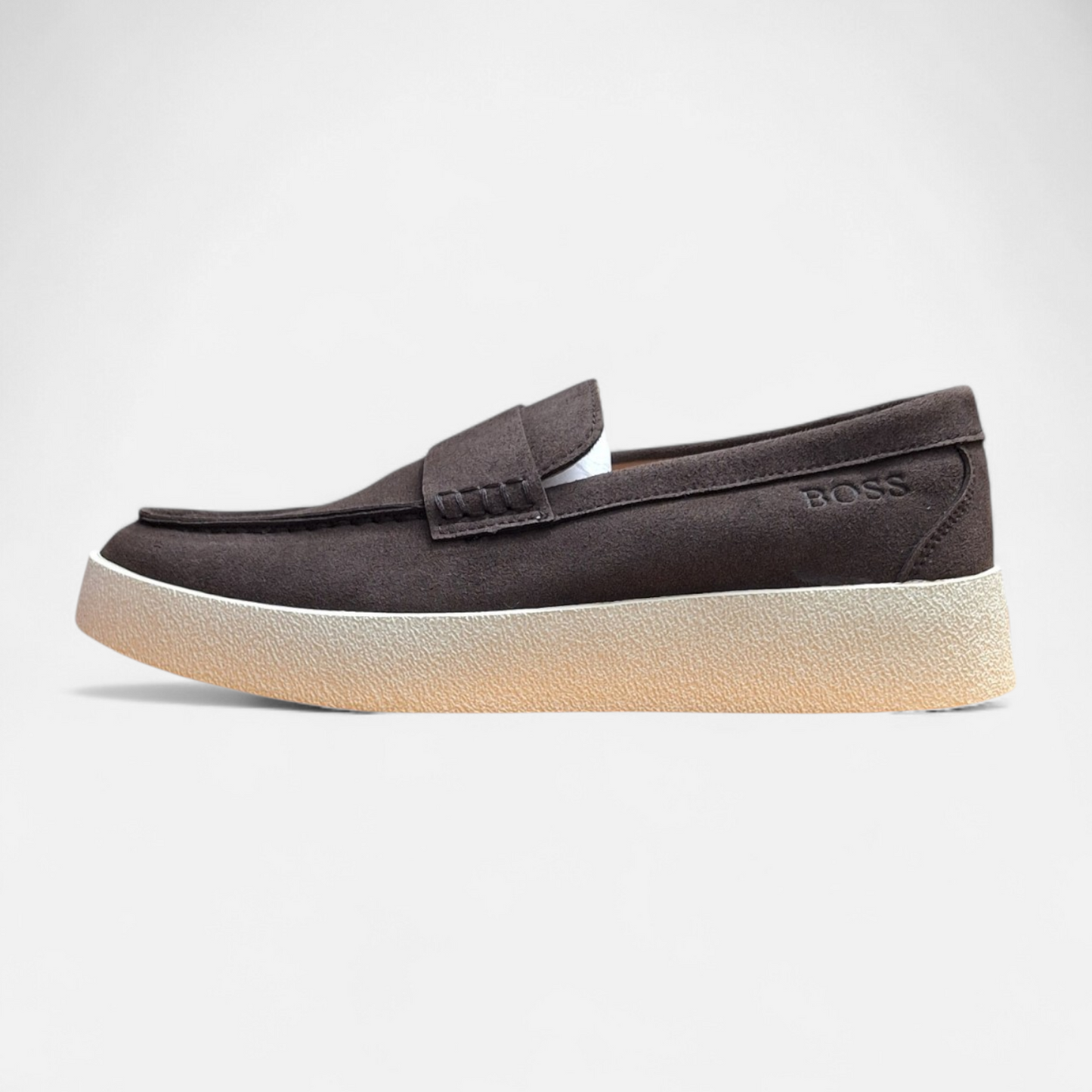 Boss Suede Loafers Coffee