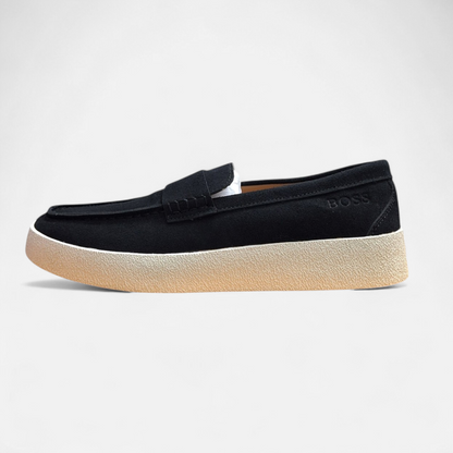 Boss Suede Loafers Black